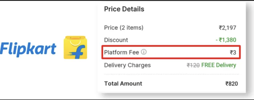 Flipkart Had Imposed Rs 3 Platform Fees As Early As August 13